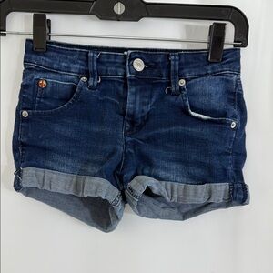 Girl’s Hudson Jeans Blue Denim Shorts Cuffed Hem Size 10